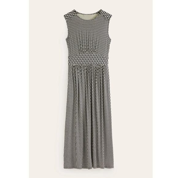 NEW! Boden 16/18 Thea Sleeveless Midi Dress $170 Stretch Jersey Sleeveless Navy - Picture 12 of 12